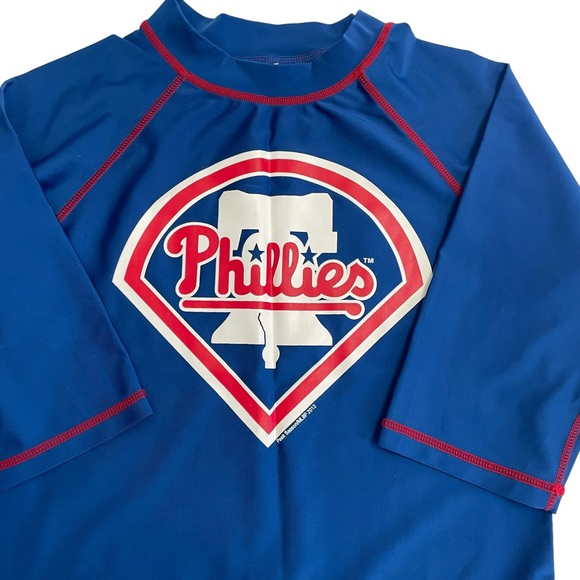 Philadelphia Phillies swim shirt rashguard XL 14/16 - Picture 2 of 4